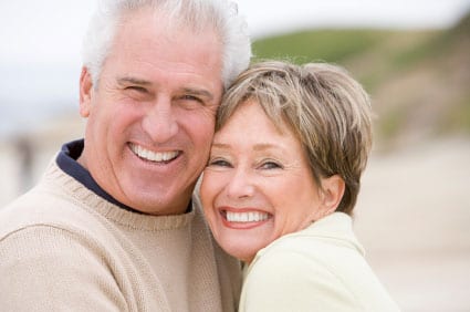 Older couple with nice smiles