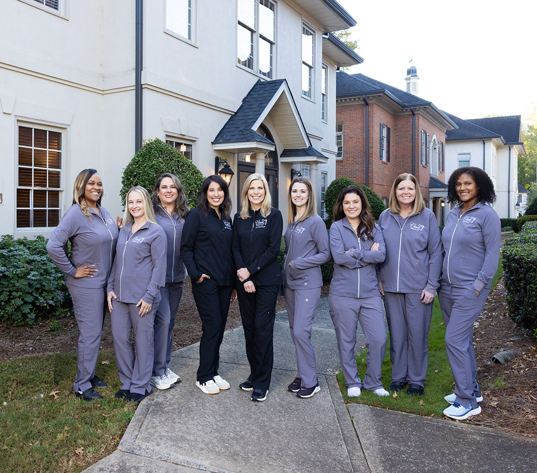 The Cheek Dental team outside the East Cobb office.